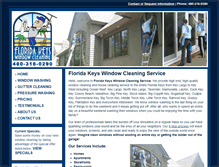 Tablet Screenshot of floridakeyswindowcleaning.com